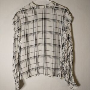 My Michelle plaid long sleeve top size large